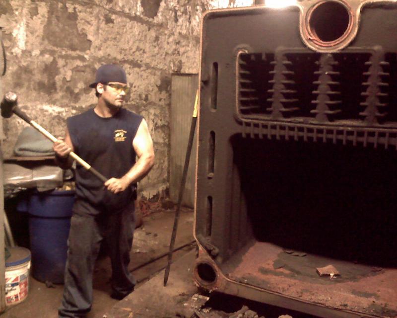 Demolition and removal of 10 Ton commercial boiler