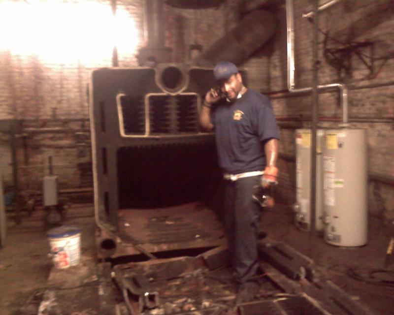 Demolition of a 10 Ton Commercial boiler